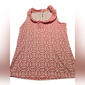 Lulu-B Pink and White Sleeveless Top